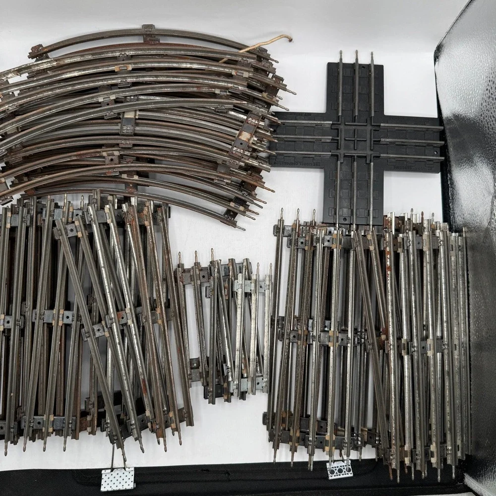 Lionel Train Track Lot 51 O Gauge Vintage Silver Straight Curved 1020 Crossing